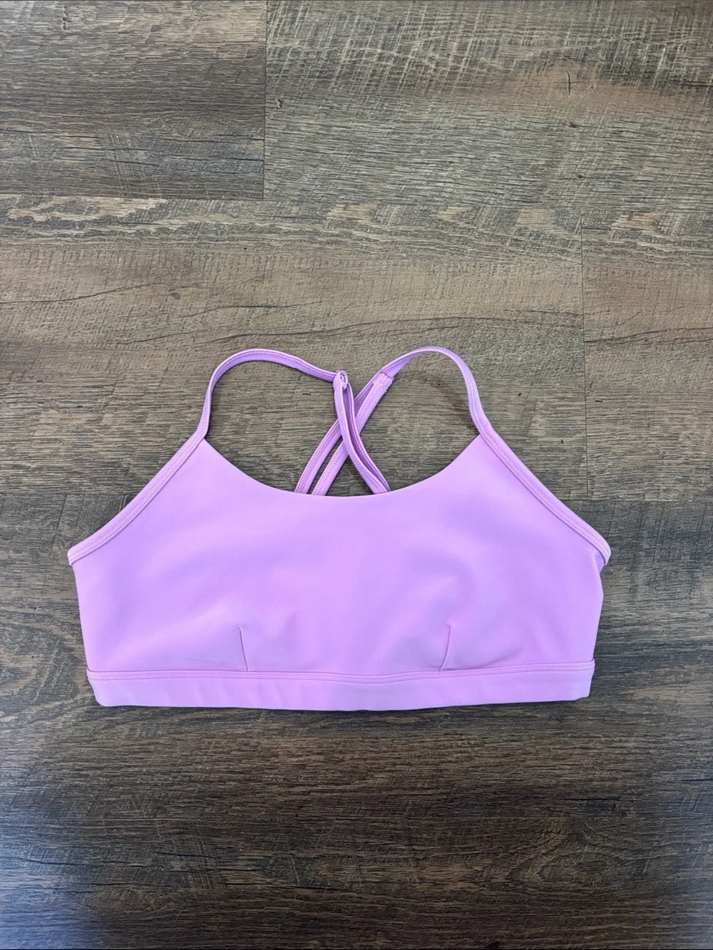 Lilac Crisscross Sports Bra